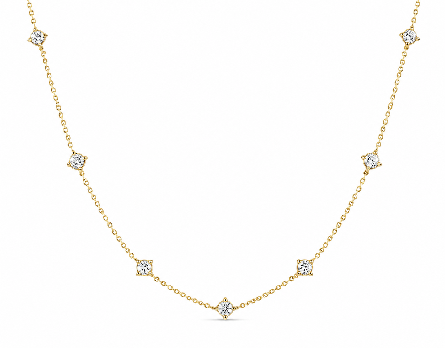 Rosie Round Station Necklace