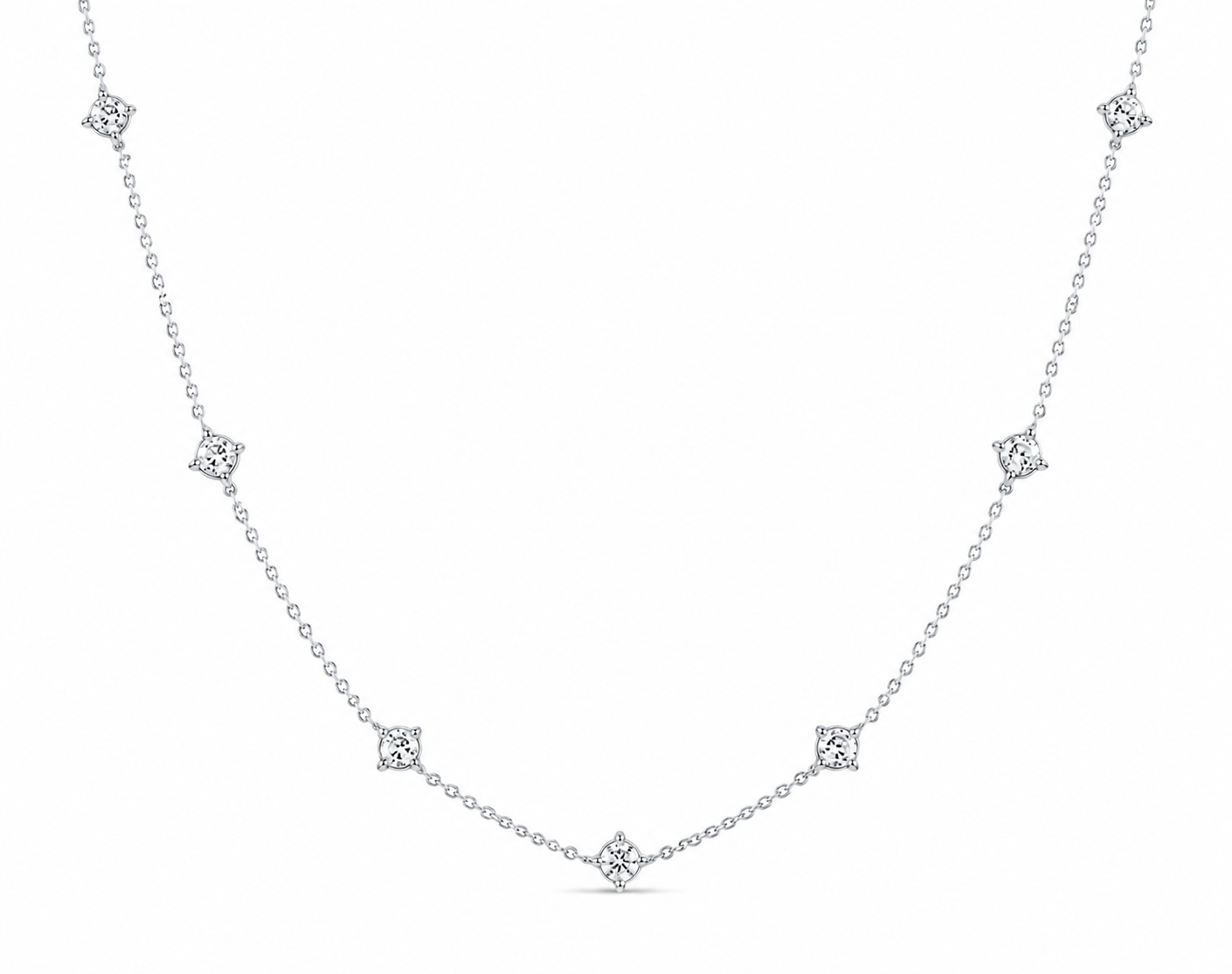 Rosie Round Station Necklace