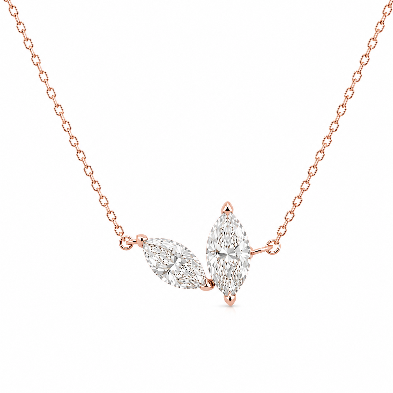 Margot Twin Marquise Stones Necklace
