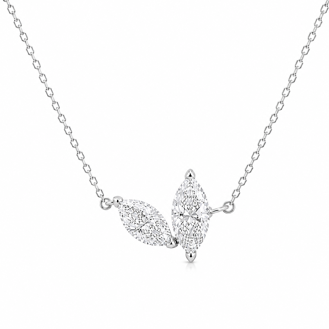 Margot Twin Marquise Stones Necklace