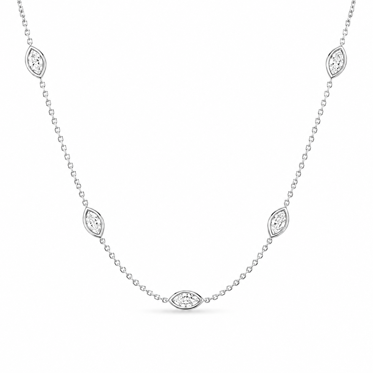 Margot Marquise-Cut Stones Necklace