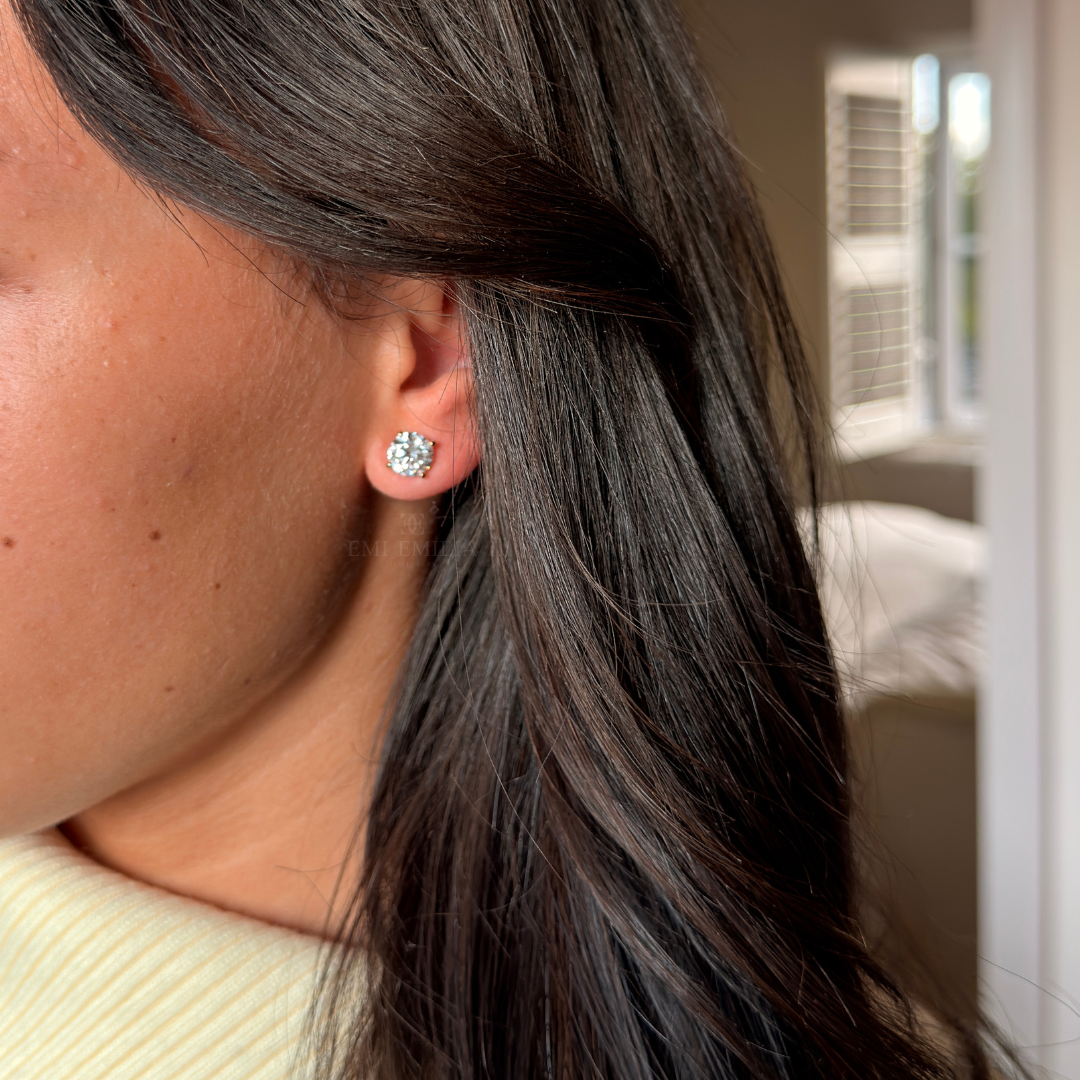 Rosie Round Brilliant Studs