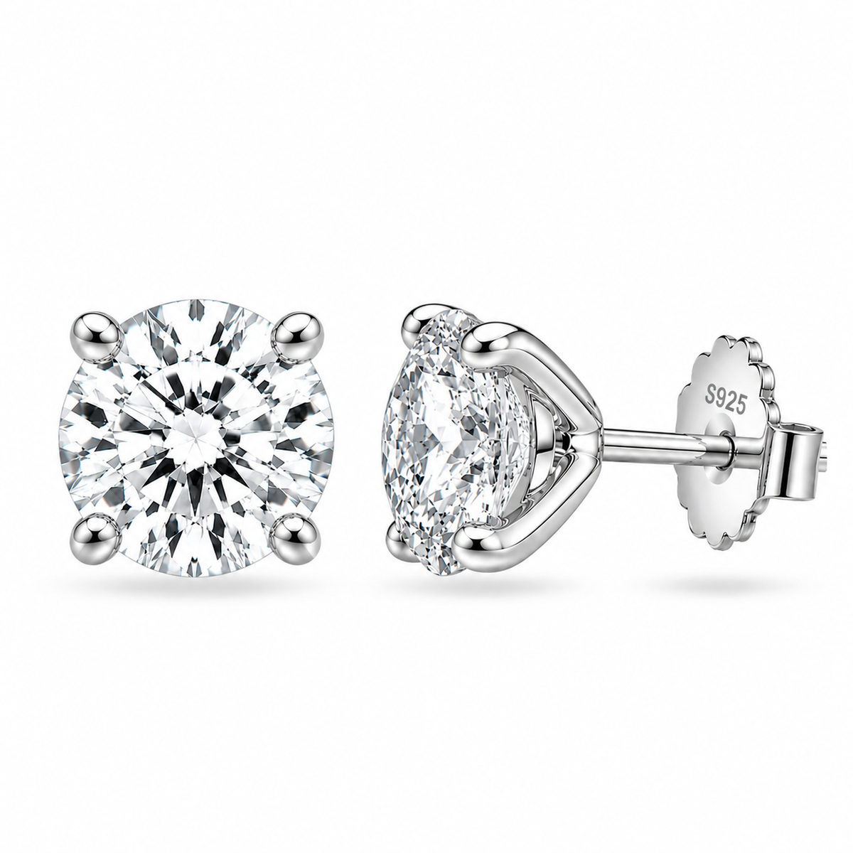 Rosie Round Brilliant Studs