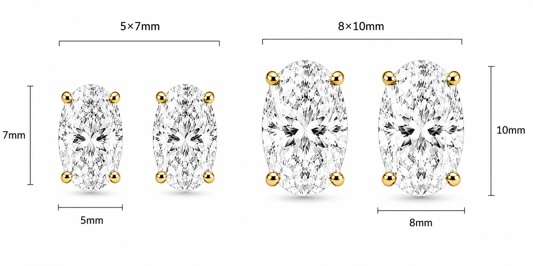 Ottie Oval Earring Studs