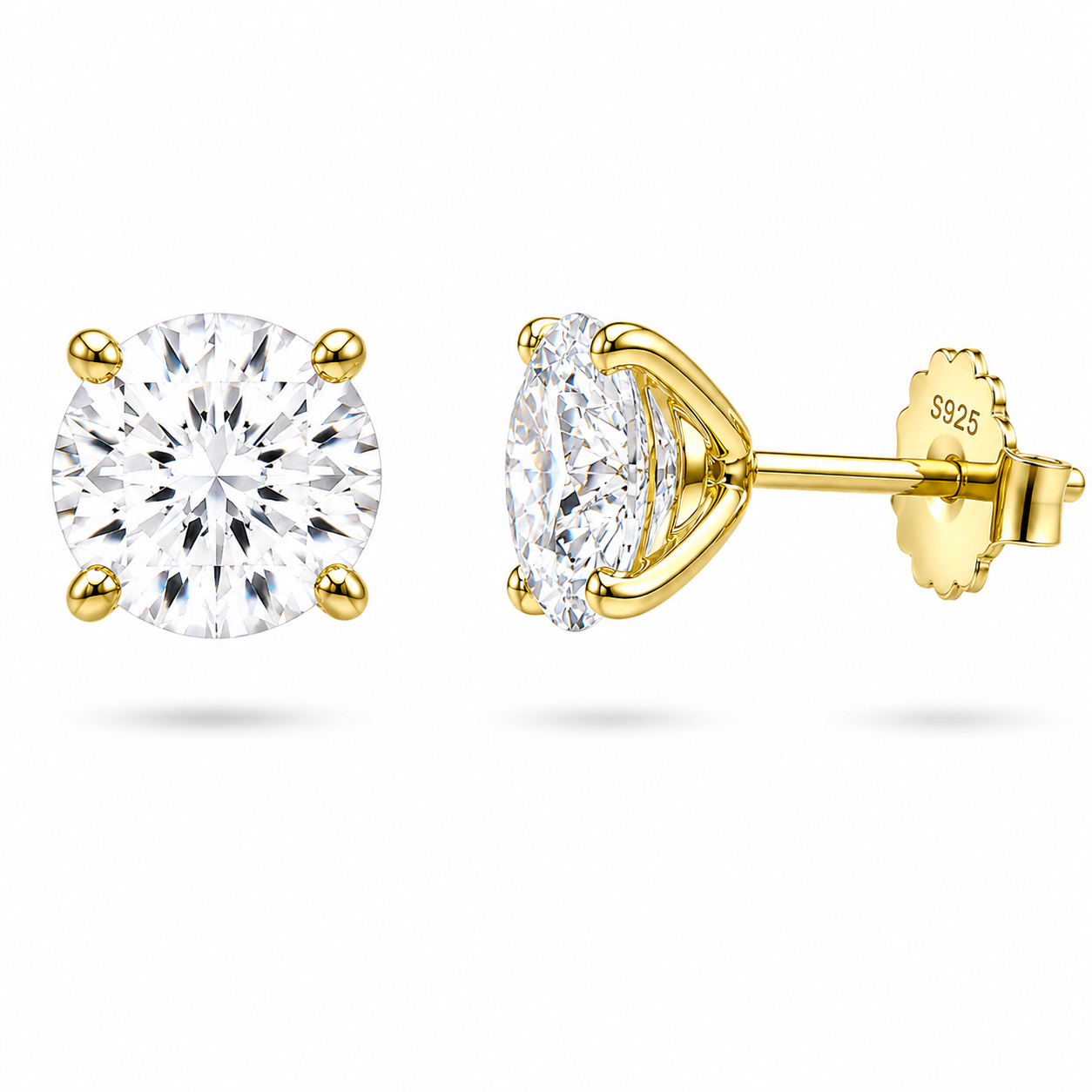 Rosie Round Brilliant Studs