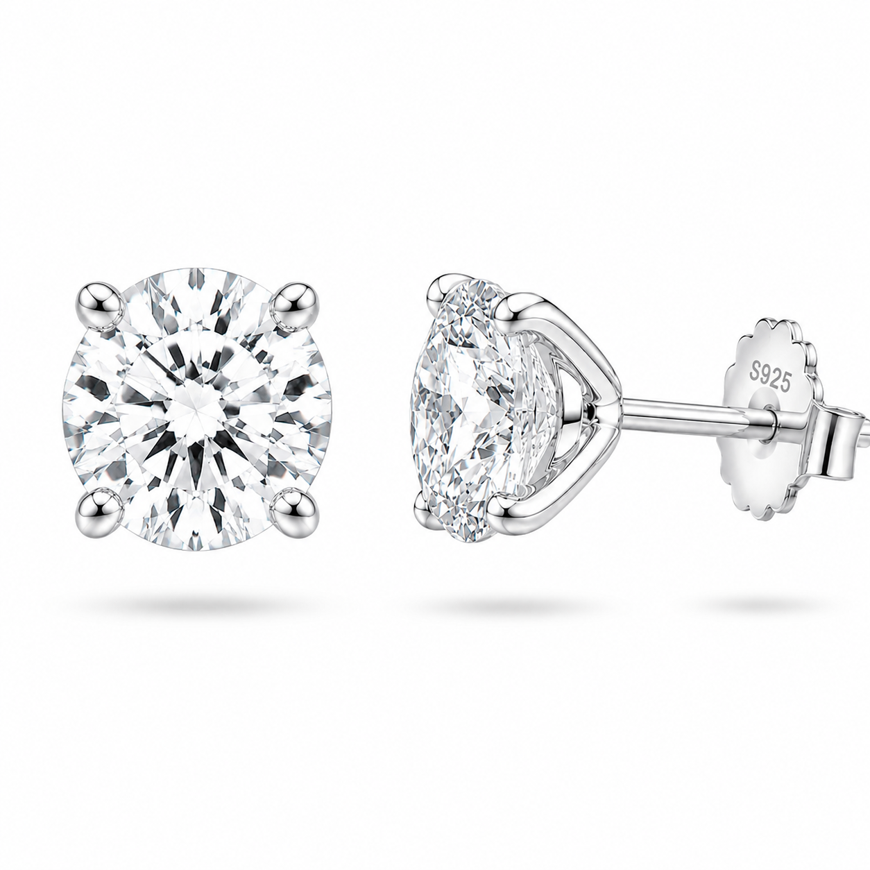 Rosie Round Brilliant Studs