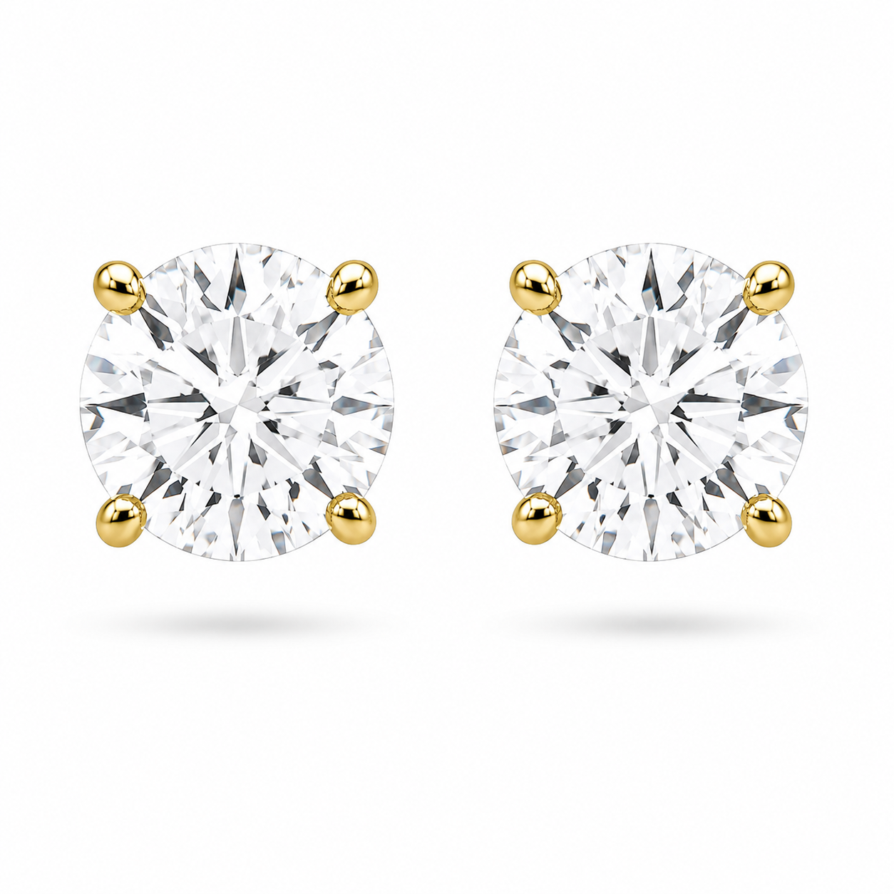 Rosie Round Brilliant Studs